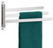 KOKOSIRI Portasciugamani girevoli Swing Out Portasciugamani a 3 bracci per bagno cucina WC a parete in acciaio inox cromato B5007CH-A3