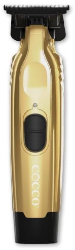 Cocco Veloce Pro Trimmer - Gold | Bürstenloser BLDC-Motor mit hohem Drehmoment, kabellos, Ganzmetall-Design, Lithium-Ionen-Akku, Ladestation im Lieferumfang
