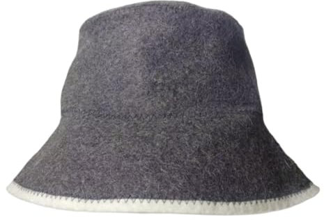 Gralara Gorro de lana para sauna, gorro de baño ruso, gorro para sauna, gorro para sauna, casa de baños, casa de sauna, GRIS