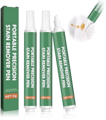Allony Immediate Stain Remover Pen, Clothes Stain Remover Pen, Fast Out Stain Remover Oil Stains, Coffee Stains, Ink Stain from Clothing, Shoes, Bags- Quick Drying, Bleach-Free Solution-3pcs