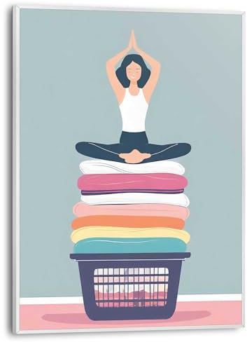 REINDERS Gerahmtes Bild, Zen Wash, Hobbyraum, Poster, Wanddeko, Room Decor, MDF, Mehrfarbig, 40x30cm