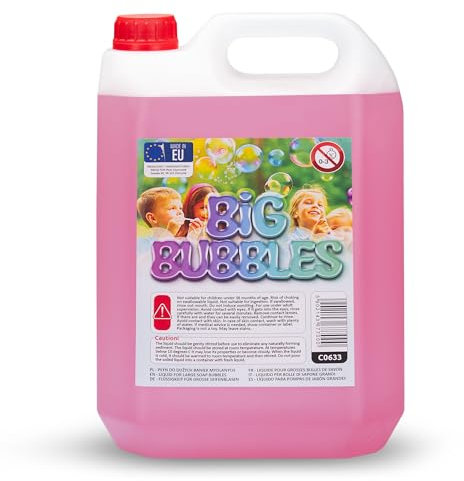 COIL Seifenblasenspielzeug, Seifenblasenflüssigkeit, große Seifenblasen, Nachfüllkanister 5l, Blasendurchmesser über 2 Meter