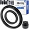 Replacement sealing rings set, 1 set, compatible with EMSA TRAVEL MUG 360 ml Classic, 500 ml Grande, with comfort screw cap and predecessor model, made of food-grade silicone, vacuum jug seal kit