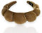 Damen Spa Haarband-Stirnband Make up, Harreifen Haarschmuck zum Waschen des Gesichts Make up Entferner-Virales Tik Tok Stirnband fur Skincare (Camel, Samt)