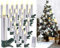 Lunartec Weihnachtsbaumbeleuchtung: 30er-Set LED-Weihnachtsbaumkerzen mit Dochten und Flammen-Effe, Silber (Weihnachtsbeleuchtung, LED Kerzen, Weihnachtsbaum)