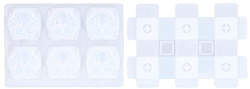 Silicone Keycap Mould, Reusable White Making Tools for Mechanical Gaming Keyboards