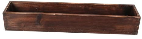 KESOTO Pflanzkasten aus Holz, rechteckig, Blumentopf, Pflanzkübel für Außen- und Innenpflanzen, Balkon, 50cmx14cmx8cm