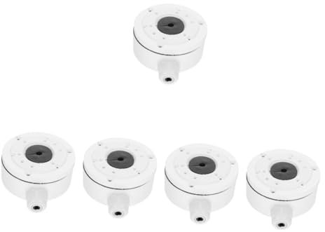 ARTIBETTER 5Er-Packung Halbkugelförmige versteckte Box Projekt Photovoltaik Ladegerät Türklingel blinken Verlängerungskabelabdeckungen für draußen Kabelabdeckung im Außenbereich Plastik Weiß