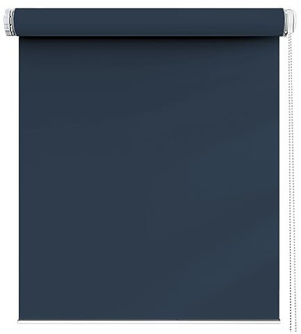 Dunkelblau Doppelrollo 45x150 cm Sonnenschutz & Sichtschutz ohne Bohren Montage für Innen & Außen Vielseitige Fensterverkleidung Stilvoll & Funktional