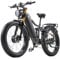 BURCHDA Doppelter Motor 190 N.m E Bike elektrofahrräder Herren Damen, Ebike 48V 30Ah(1440Wh) Akku bis 160km, 26x4 Zoll Electric Bike 7-Gang Getriebe mit LCD-Display Vollfederung E Fahrrad HC26