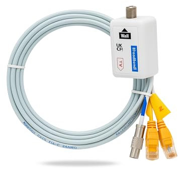 Virgin Media Original Quick Start Splitter for Broadband & TV. 2 Ethernet included.