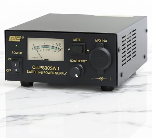 Bench Power Supply 30A 13.8V – Ham Radio Power Supply with Adjustable Noise Control, AC-to-DC Converter with Cigarette Lighter Socket and Enhanced Safety for HAM Radio, Amateur Radio,CB,13.8V Devices