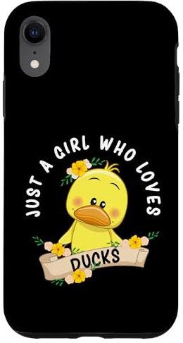 Just a Girl who loves Ducks Kids Case for iPhone XR
