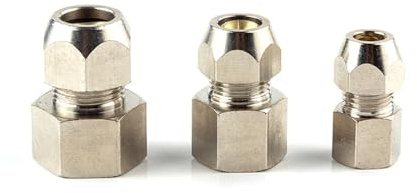Ring Lock Öl Rohr Kompression Ferrule Rohr Klemmverschraubung Verbindungsrohr 4–12 mm Innengewinde 1/8, 1/8 Zoll