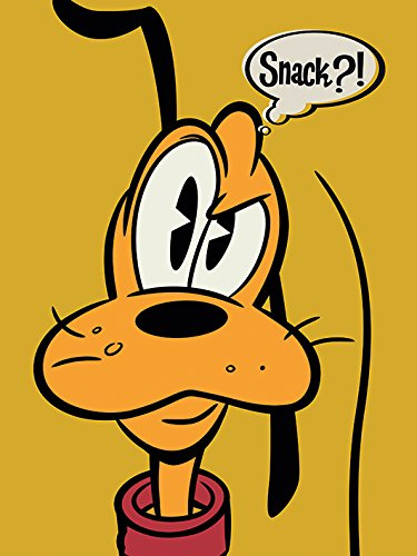 Disney Pluto Snack?!, 30 x 40 cm, Leinwanddruck