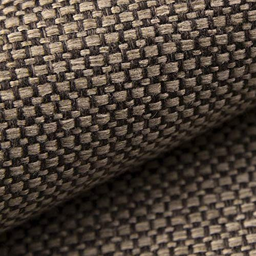 NOVELY® Krems melierter grob gewebter Möbelstoff Polsterbezugsstoff in 14 modernen Farben | Meterware | 1lfm (13 Beige Braun)