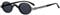 Eyekepper Small Oval Round Reading Sunglasses Vintage Mini Grey Tinted Lens Reader Eyeglasses for Men Women Reading under the Sun with Spring Hinges Grey Frame +1.25