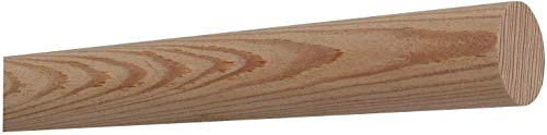TIBU Lärche unbehandelt Holz Handlauf Geländer 30-500cm Wandhandlauf Wand Treppe, Länge: 1000 mm 100 cm 1,0 m und Enden: gekappt (sägerau)