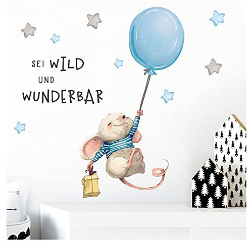 Little Deco DL315 - Adesivo da parete con scritta sei wild & Topolino, 146 x 61 cm (larghezza x altezza)