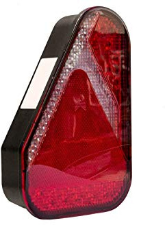 Aspöck Earpoint LED Rückleuchte links 12 bis 24 V LED Kabel 0,8 m 8-poliger Bajonettstecker 146 mm breit 219 mm hoch 52,5 mm tief für Anhänger Lkw und Landmaschinen Rücklicht