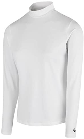 Island Green IGLBASE2000 Ladies Golf Long Sleeve Thermal Brethable Base Layer Top, White, Medium