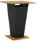 vidaXL Akazienholz Massiv Bartisch Gartentisch Stehtisch Bistrotisch Partytisch Esstisch Terrassentisch Balkontisch Schwarz 80x80x110cm Poly Rattan
