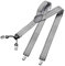 DonDon Hosenträger Herren extra stark paisley grau 3,5 cm Hosenträger Herren breit in Y-Form lang - Starke Clips passend für Anzug Jeans Chinos Vintage Rockabilly Suspenders
