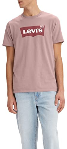 Levi's Men's Graphic Crewneck Tee T-Shirt, Batwing Peachskin, XS