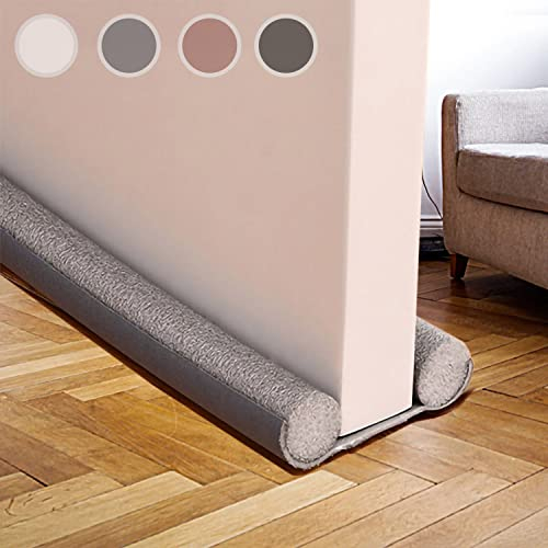 Boudin de Porte 94 cm, Joint de Porte Boudin de Porte avec Double Joint Boudin de Porte pour Bloqueur de Bruit de Porte Boudin de Porte Coupe-Vent et Bouchon de Ventilation de Porte, Le Noir