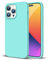 ZUSLAB Real Silicone Case Compatible with Apple iPhone 14 Pro Custodia Silicone Nano, Cover Sottile in Gomma Gel Morbida - Menta
