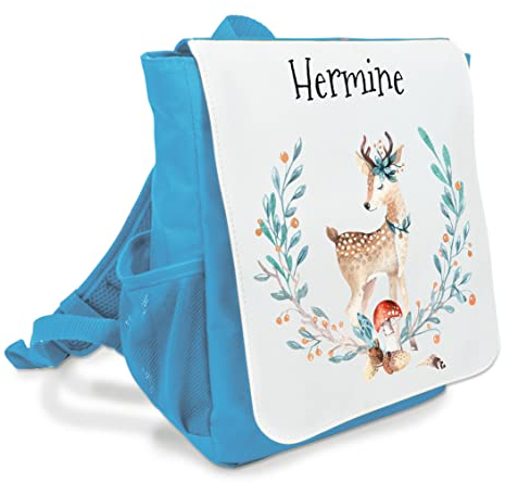 Kinderrucksack Reh KIndergartentasche Kiga Geschenk Mädchen Junge ab 3 Jahre (Reh)