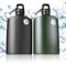 Ganzoo Trink-Flasche Outdoor aus Aluminium 0,5 Liter, Travel Bottle mit Karabiner, auslaufsicher und schadstofffrei