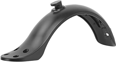 Tatiy Electric Scooter Mudguard, Scooter Rear Mudguard Fender with 4 Hole, Splash Proof, Easy to Replace, Replacement Part Accessory for Electric Scooter, Black