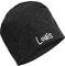 Personalisierte Kindermütze, Beanie für Kinder mit Wunschnamen, für Jungs, Mädchen, Unisex aus Baumwolle/Jersey (Dunkelgrau meliert)