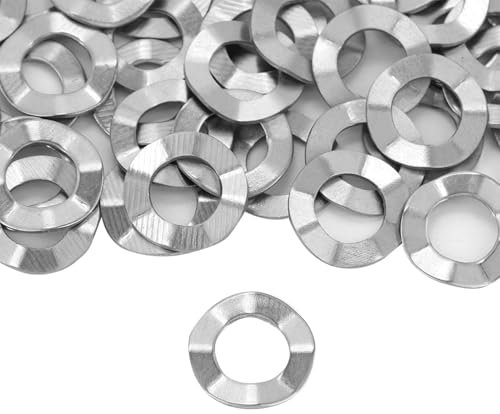 Rondelle élastique, Rondelle Ondulée, Rondelle élastique Ondulée en Acier Inoxydable, Rondelles Ondulées (M8 (50PCS))