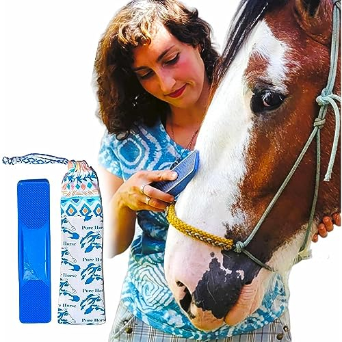 Cepillo para caballos | Ahorre tiempo y eficacia | Kit de cepillado 6 en 1 | Un cepillo para cada situación | Cepillado de rutina, champú, cepillado intenso con muda y barro, paseos por senderos