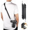 JJC Shoulder Strap Quick Release Sling Strap for Canon Sony Nikon Fuji Mirrorless Cameras, Adjustable Camera Neck Belt Cross Body Strap with Quick Release Plate, Load Capacity 176lbs (BLACK)