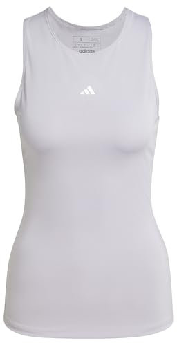 adidas Damen Techfit Racerback Training Tank Top, Glory Grey F20, L