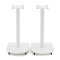 AVCOM Speaker Stands for Surround and Bookshelf Speakers with Cable Management 500mm, Matt White (Pair)