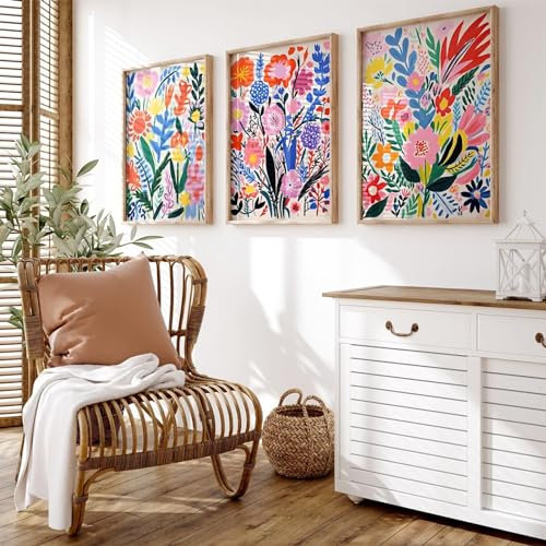 Joocrise Matisse Style Floral Kunstdrucke, 40,6 x 61 cm, ungerahmt