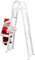 Kletternder Weihnachtsmann,Elektrisch Klettern Santa Claus Nikolaus Weihnachtsmann auf Leiter mit Musik Weihnachtsfigur Spielzeug Weihnachten Deko für Weihnachtsbaum Fenster (Kletterleiter 01)