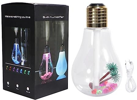Angoily Bulb Humidifier Aromatherapy Mini Usb Humidifier for Home Office Living Aroma Diffuser