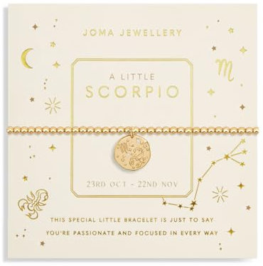 Joma Jewellery STAR SIGN A LITTLE SCORPIO Gold Plated Bracelet in 17.5 cm stretch