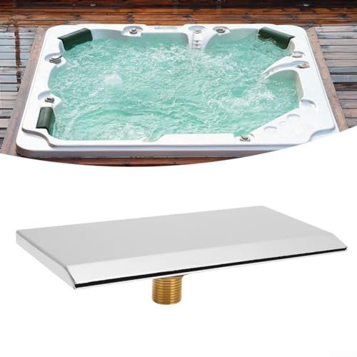 YUANGANG Piccola fontana a cascata per piscina in acciaio , rettangolare, 19 x 10 x 5 cm