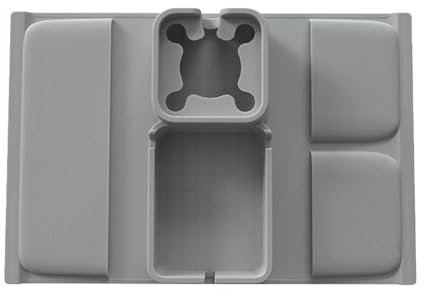 Woedpez Soporte de silicona para bebidas con bolsillos laterales, bandeja para sofá, reposabrazos, reclinable, con control remoto, bandeja para portavasos