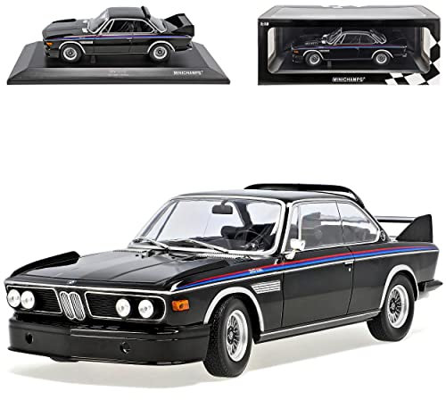 Generisch B*M*W E9 3.0 CSL Coupe Schwarz 1968-1975 1/18 Minichamps Modell Auto