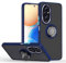 HONLEN Mobile Phone Case Suitable for HONOR 200 5G (6.7 Inches), Ring Stand Clear Matte Silicone Mobile Phone Case - Royal Blue