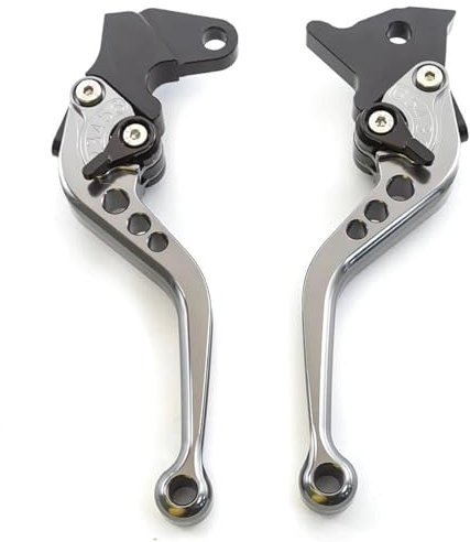 FEILIVCI Bremshebel Für Aprilia SX125 SX 125 2021 Motorrad Kurzer Langer Verstellbarer Bremskupplungshebel(Gray 147mm)