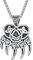 Supcare Ketten für Herren Jungen Keltischer Bärenklauen Anhänger Halskette Wikinger Schmuck für Männer Bear Claw Halskette Edelstahl Kettenanhänger Nordic Amulett Glücksbringer Modeschmuck für Freund