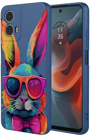 BORYA Silicona Funda para Motorola Moto G34 5G, Ultradelgado Antigolpes Sedoso Suave Premium TPU Carcasa, Elegante Sencillo Color Patrón Estuche, Forro Microfibra Caso, P6